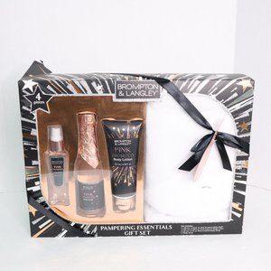 Brompton & Langley Pampering essentials 4 pc gift set Pink Proseco nib